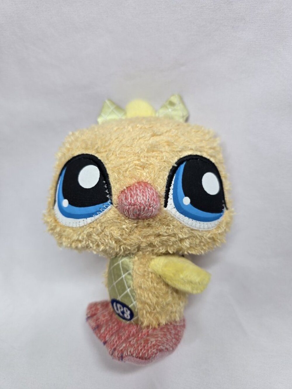 Littlest Pet Shop 2009 Duck Plush Toy 6” Hasbro Yellow Stuffed Animal Toy